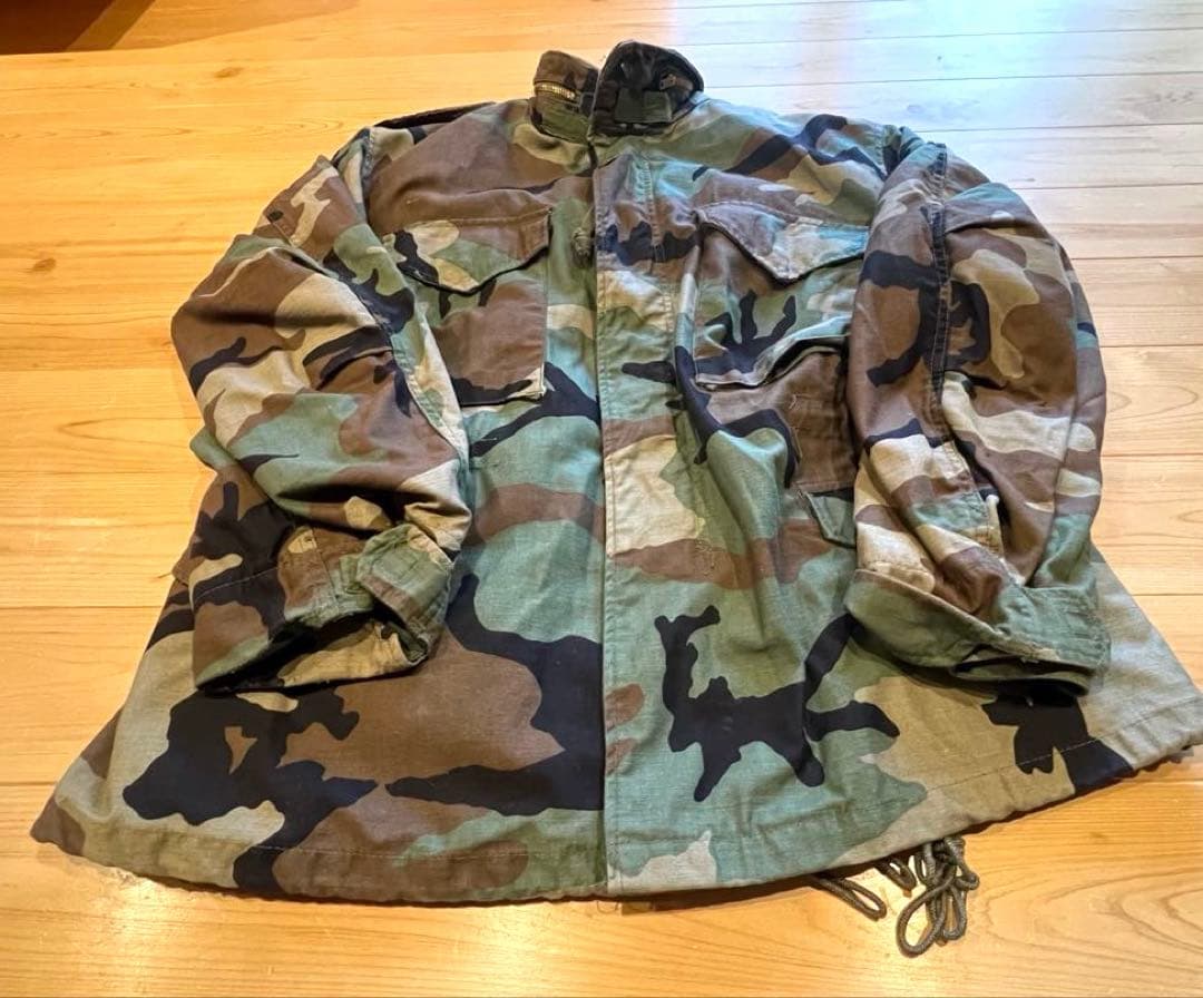 80s米軍 M-65フィールドジャケット ウッドランドカモ