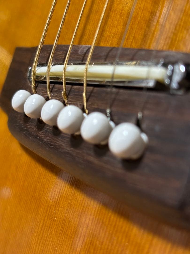 レア！Pearl パールPF-618 ジャパンヴィンテージアコギ ADJサドル