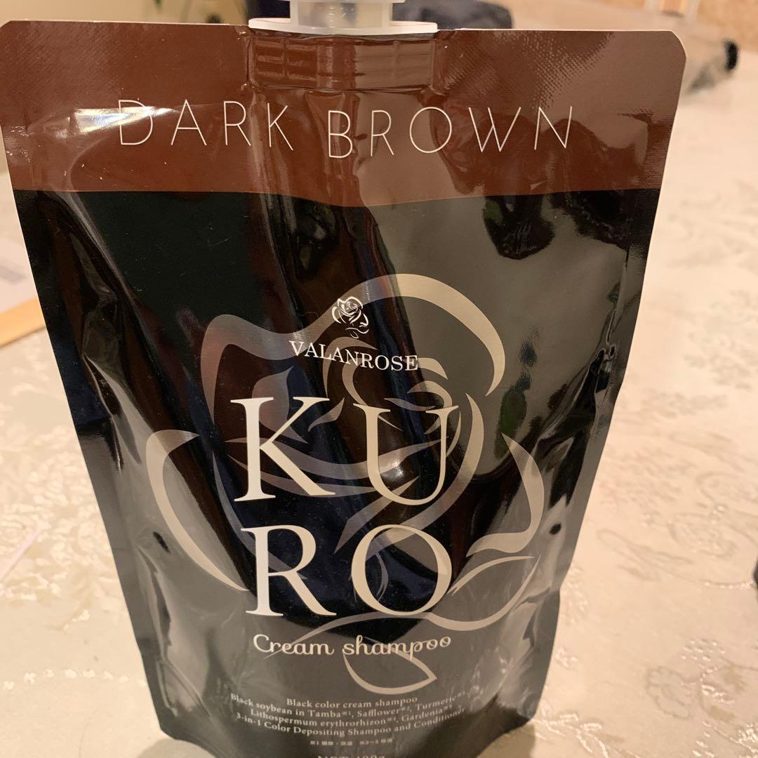VALANROSE KURO ダークブラウン クリームシャンプー 400g