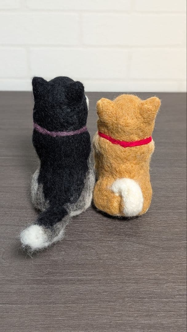 柴犬　羊毛　羊毛フェルト　ハンドメイド　ハスキー