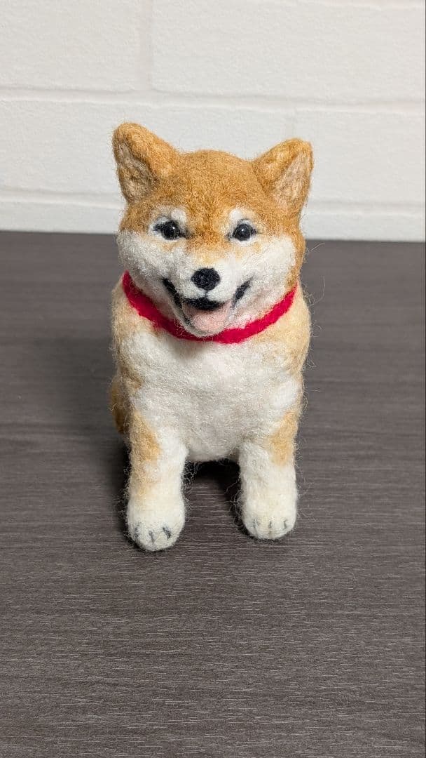 柴犬　羊毛　羊毛フェルト　ハンドメイド　ハスキー