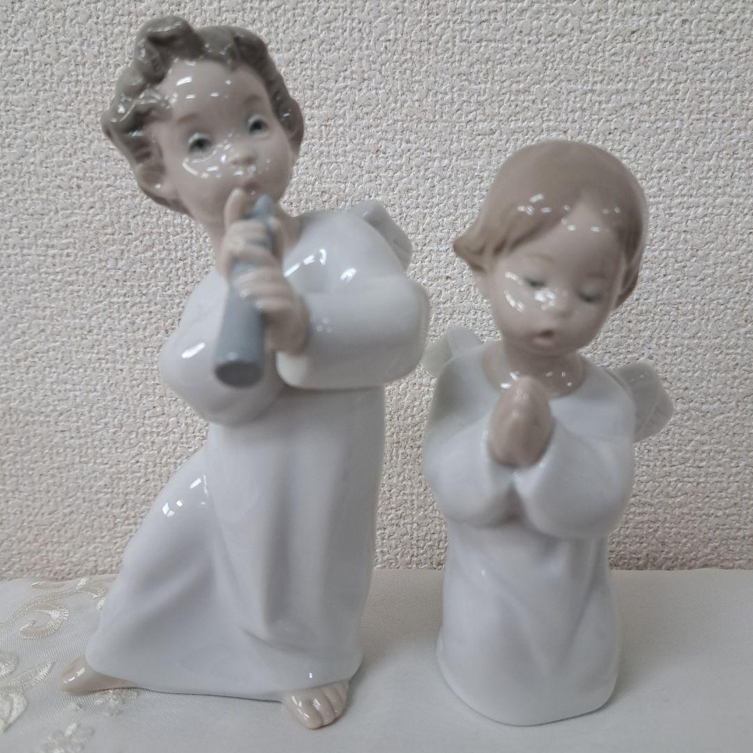 ♡美品　リヤドロ　笛を吹く天使・天使のお祈り 2体セット♡