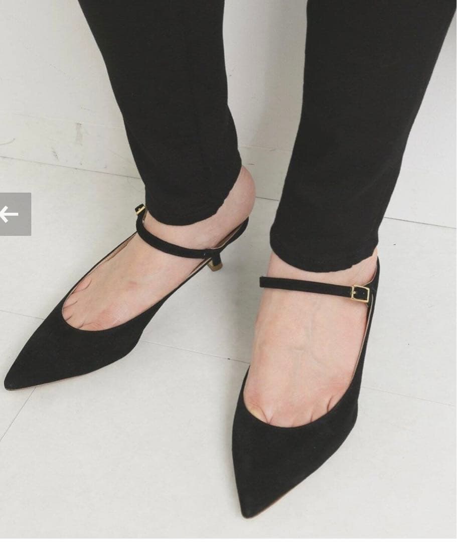 FABIO RUSCONI ストラップパンプス　38 ブラック　IENA　新品