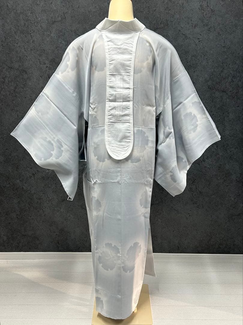 ねむの木＠きもの好き様御専用　IB-12 襦袢　長襦袢　薄灰単衣しつけ 美品