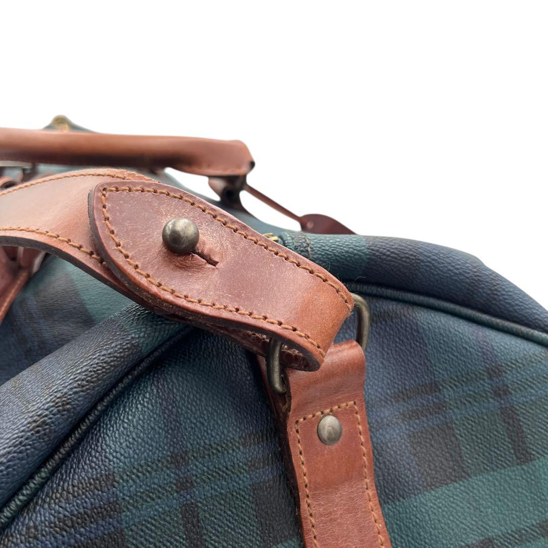 【極美品・ブラシ・南京錠付き】RALPH LAUREN ボストンバッグ レザー