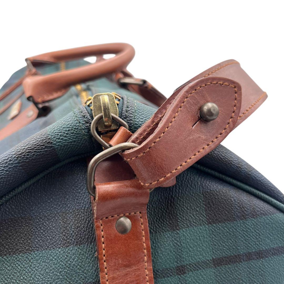 【極美品・ブラシ・南京錠付き】RALPH LAUREN ボストンバッグ レザー