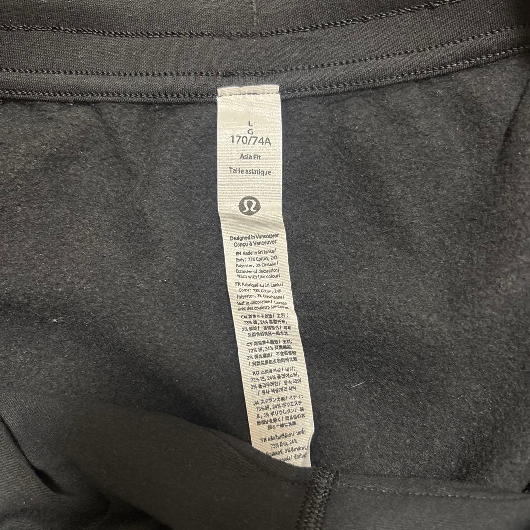 ルルレモン　ストレートパンツ　黒　L