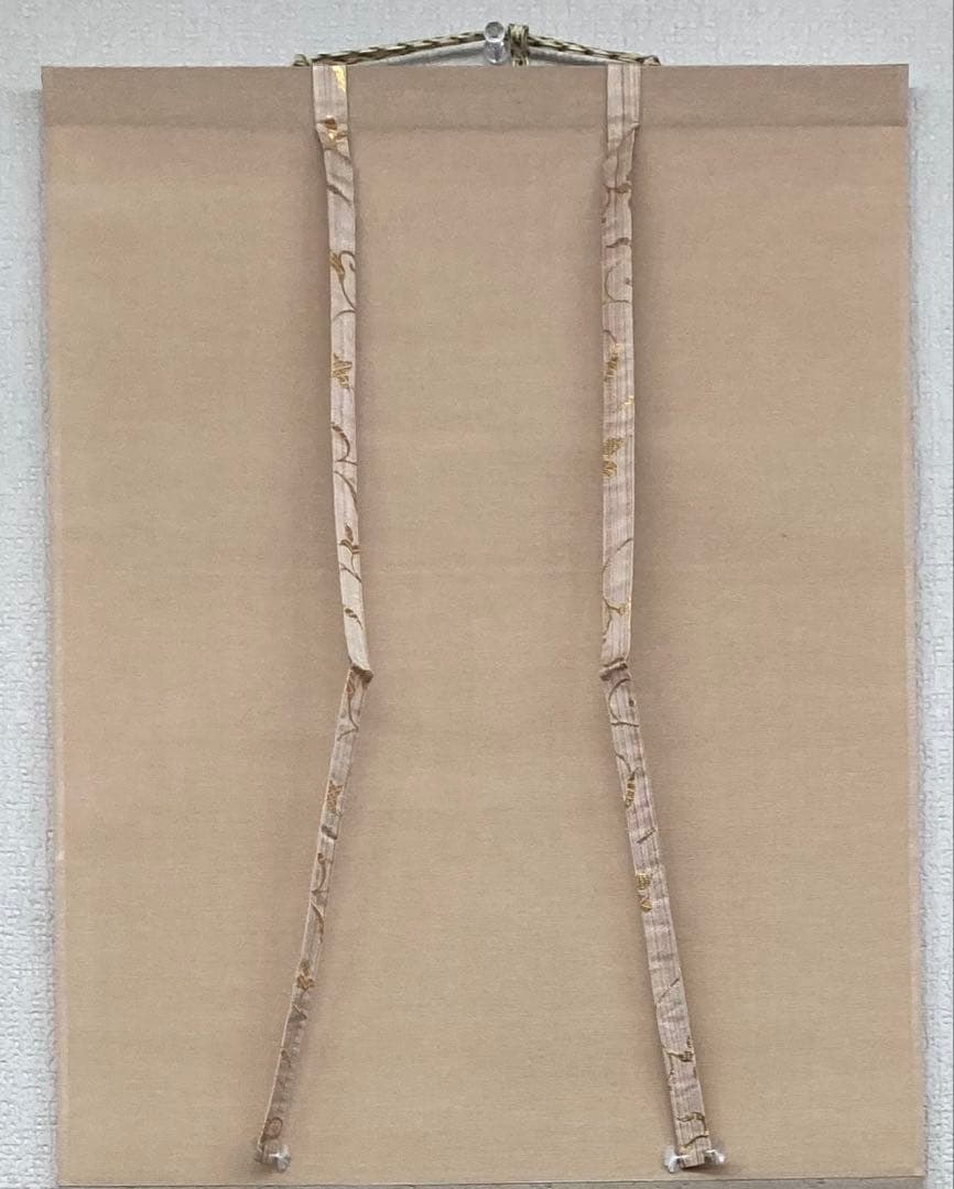 B282b「鶯声告春　梅花図」掛軸　淡々斎自画賛筆　裏千家家元　茶道具