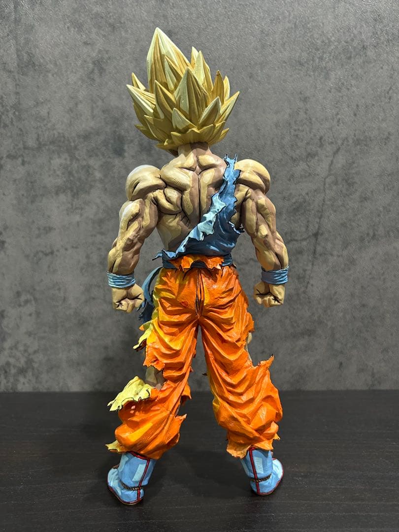 ドラゴンボール フィギュア リペイント 超サイヤ人 孫悟空 二次元彩色