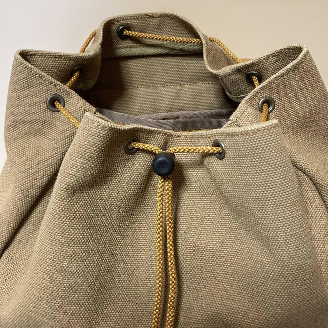 シライデザイン　帆布リュック【カーキ】