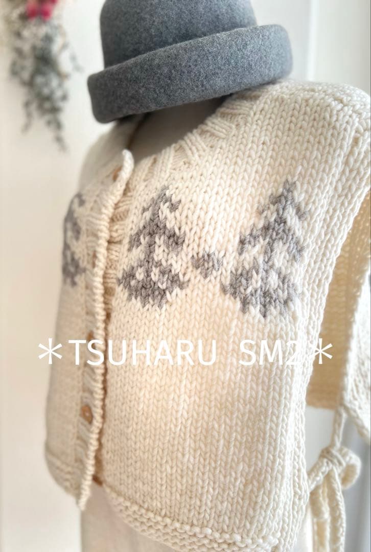 SM2＊TSUHARU＊ペルー＊ニット前後着ジャガードニットベスト＊