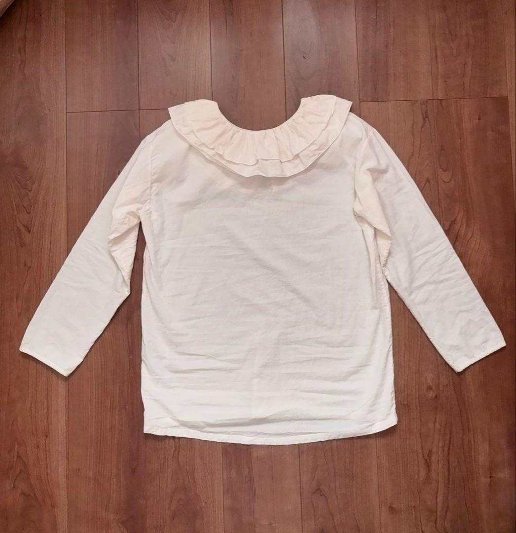 フリルブラウスオフホワイト　gather and tools yoli 試着のみ