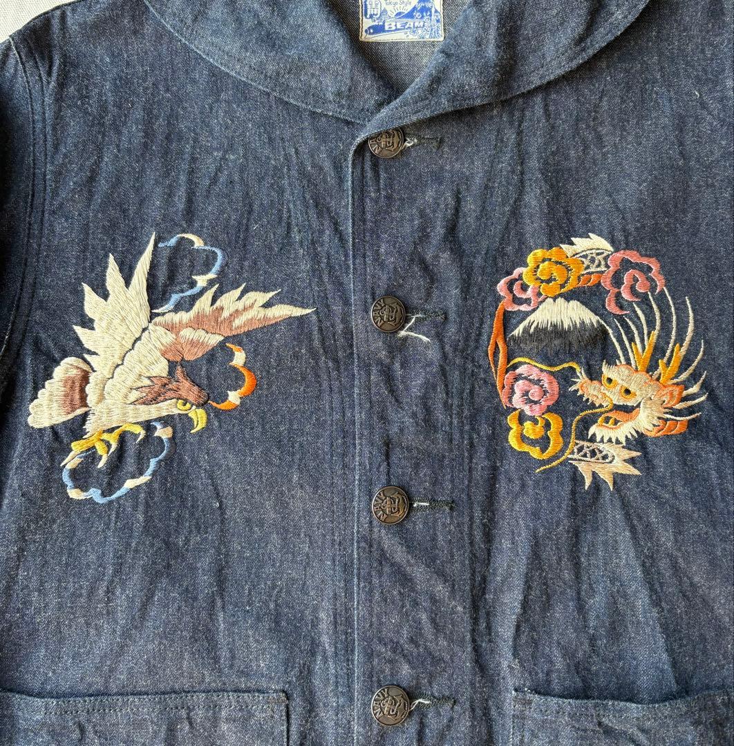 BEAMSBOY×TAILORTOYO スカ刺繍 カバーオールデニムジャケット