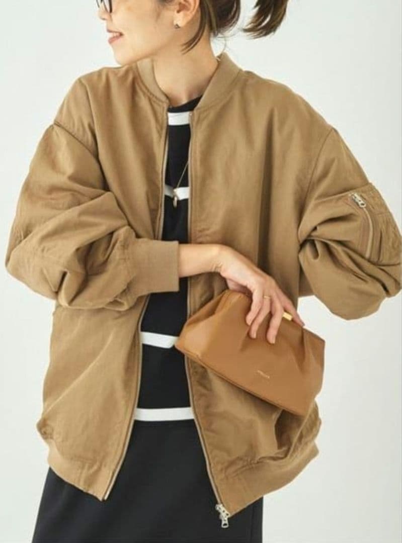 R'IAM PLAGE リアム プラージュ　MA-1 ジップアップ ブルゾン