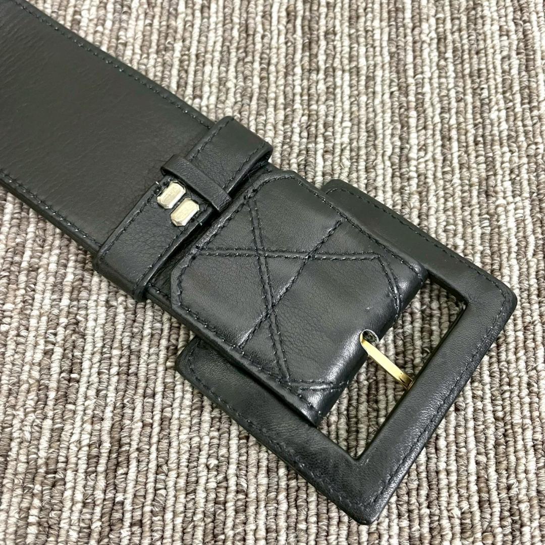 美品　CHANEL　シャネル　ベルト　マトラッセ　ブラック　ココマーク