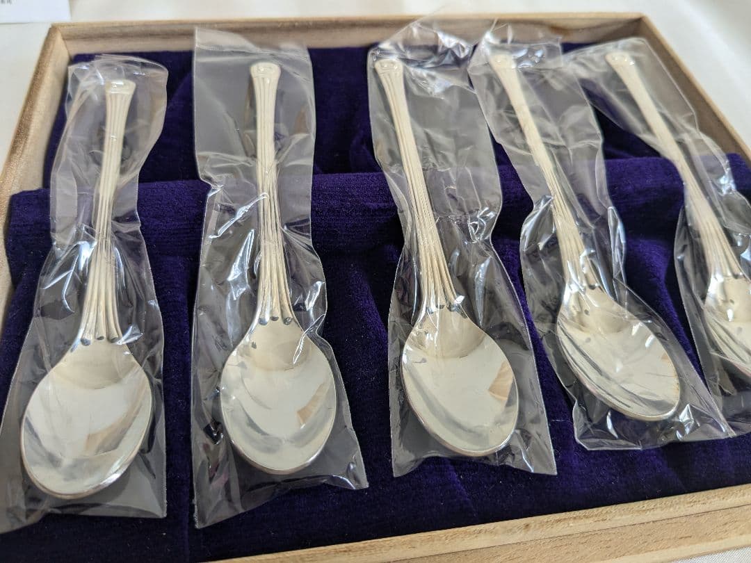 【未使用】 純銀製 スプーン 5本 約88g セット