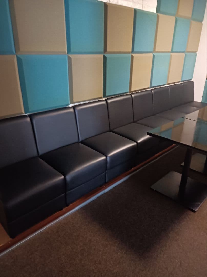 在庫残2脚　PROCEED業務用　1人掛けソファ レザー調　2脚セット（送料込）