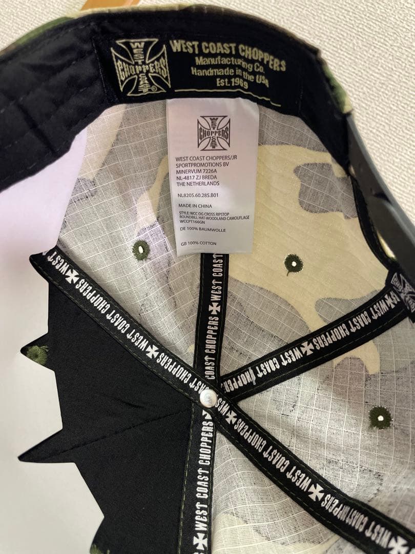 ウエストコーストチョッパーズ カモフラージュキャップ 未使用 在庫ラスト