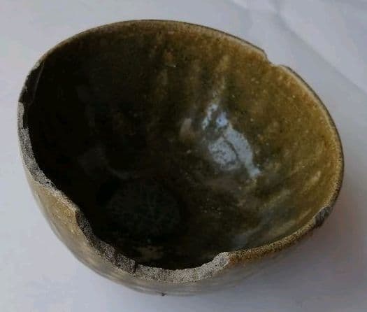 古唐津　小山路青手茶碗(発掘手)①