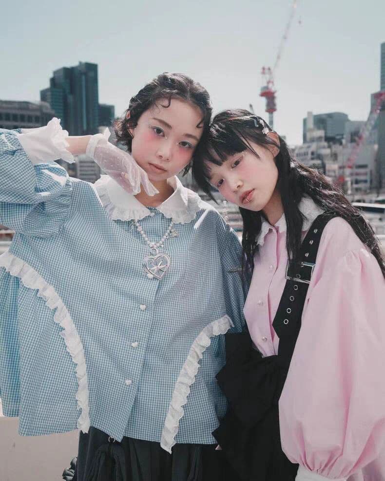 新品 heihei ピンク シャツ パフスリーブブラウス　ヘイヘイ