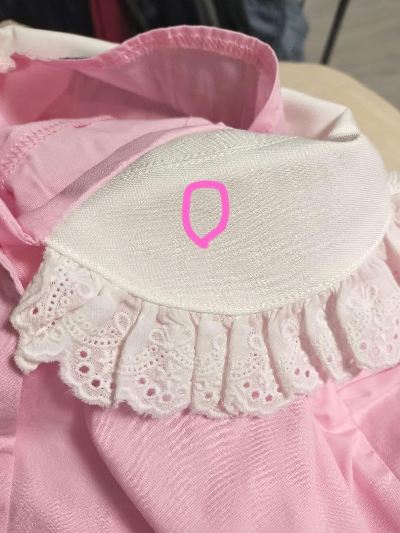 新品 heihei ピンク シャツ パフスリーブブラウス　ヘイヘイ