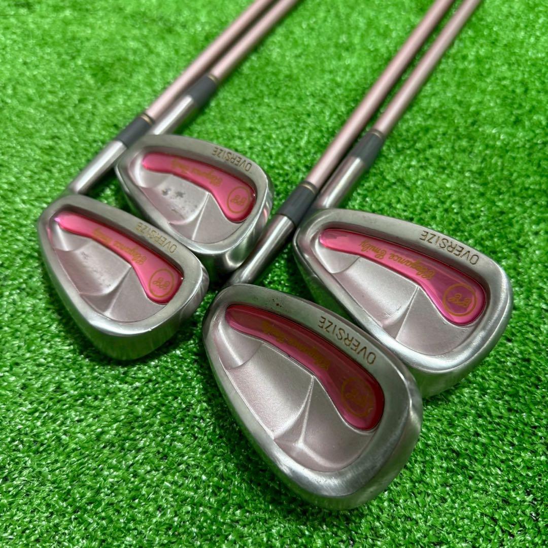 レディース ゴルフクラブセット人気シリーズ フレックスLピンクキャディバッグ付き