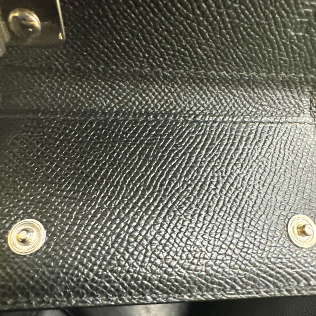 【美品】Burberry ブラック レザー キーケース