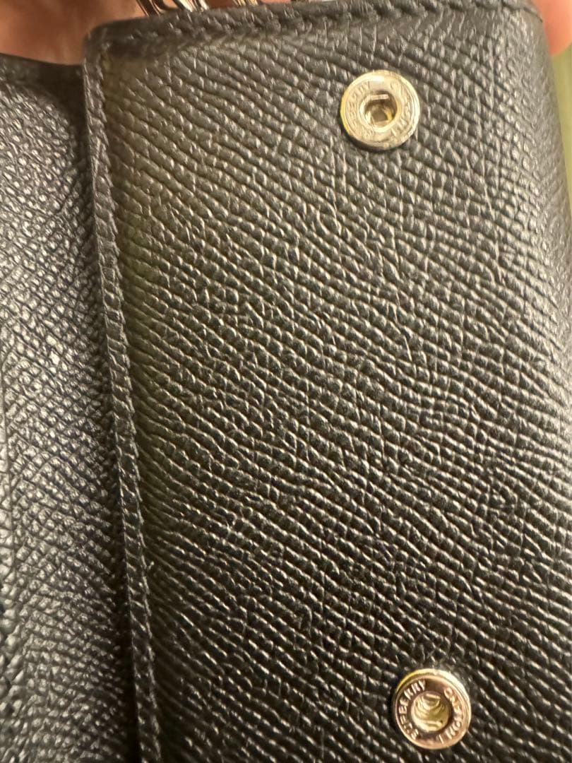 【美品】Burberry ブラック レザー キーケース