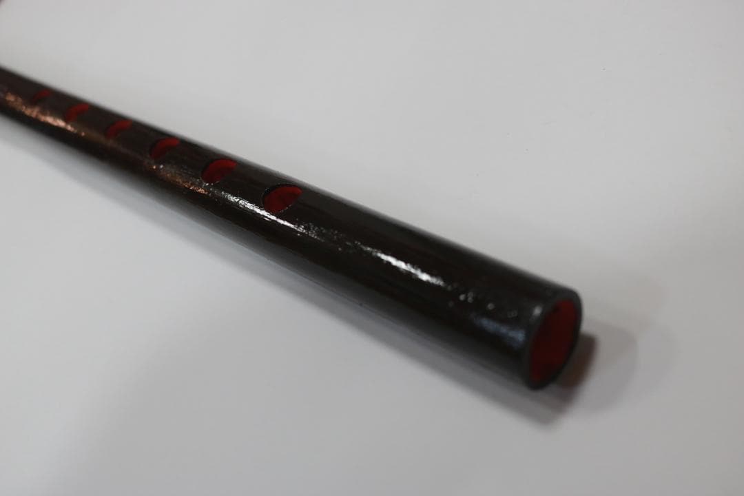 琉球横笛　竹製（B調）基本の音の高さになります。手工品　新品未使用