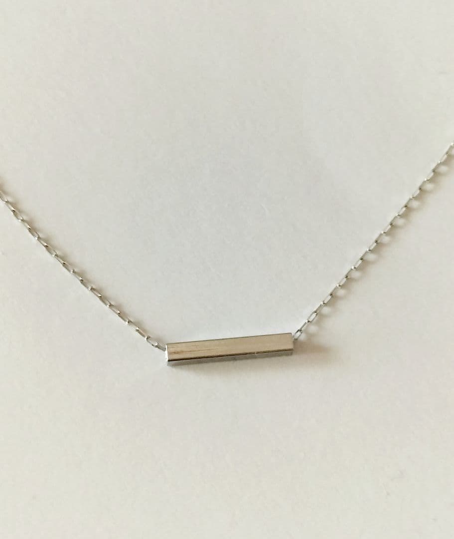 新品 定価36300円Pt900プラチナチェーンネックレス＋バーペンダントトップ