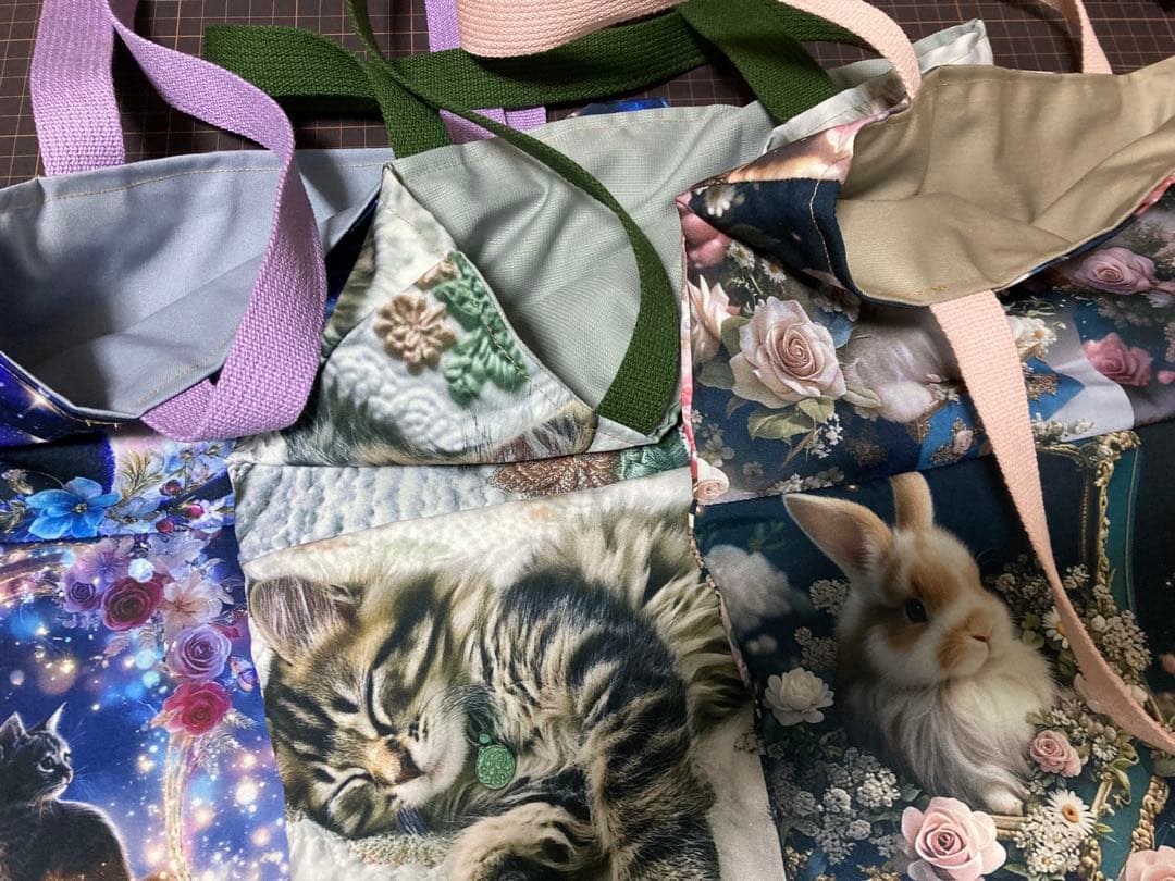 ハンドメイド　トートバッグ