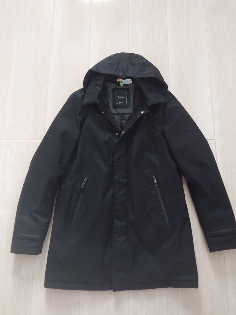HERNO Laminar ヘリンボーン ダウンコート 48