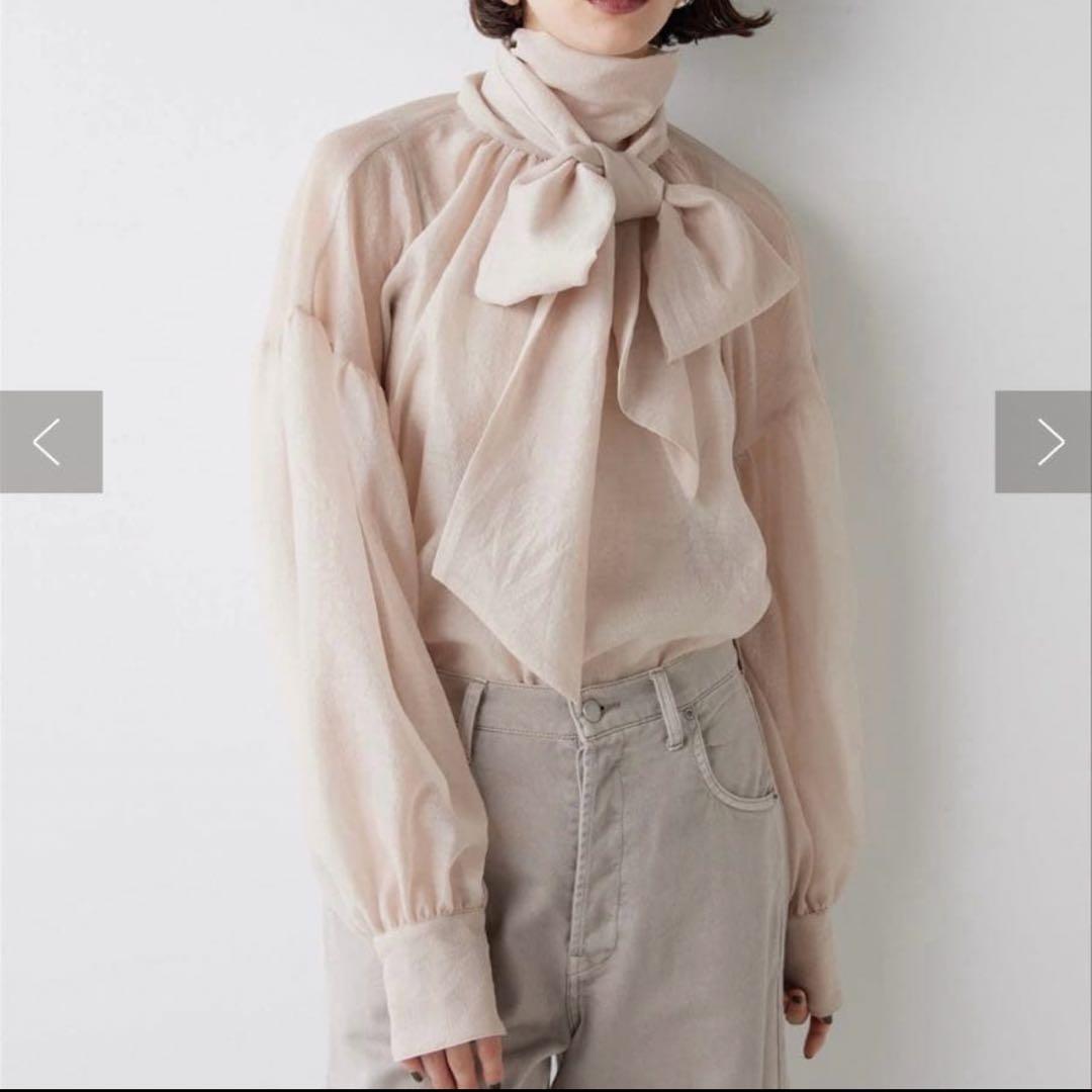 Whim Gazette ウィムガゼット 今季オーガンジーブラウス★新品★