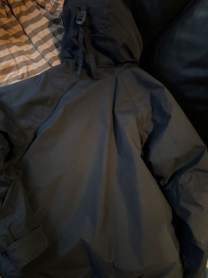 WILD THINGS フード付きダウンジャケット L ネイビー/レッド