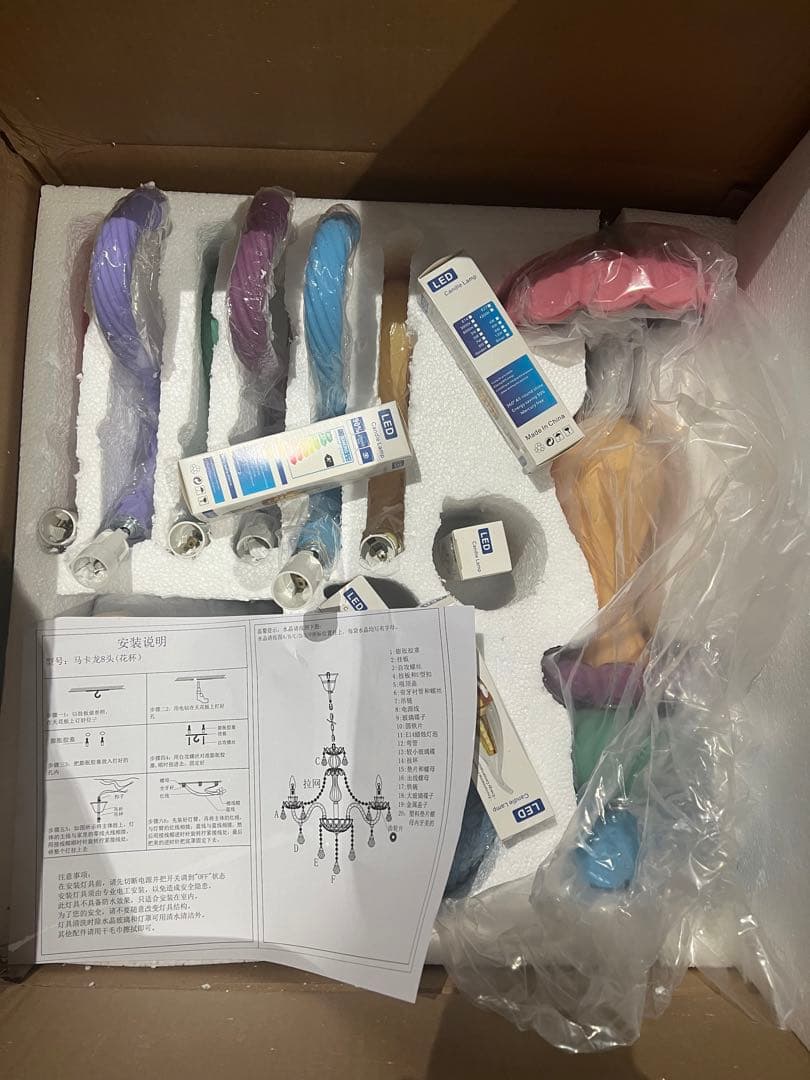 S*☆様 LED電球付きK9 クリスタル 装飾照明 現代ヨーロピアンLEDシャン