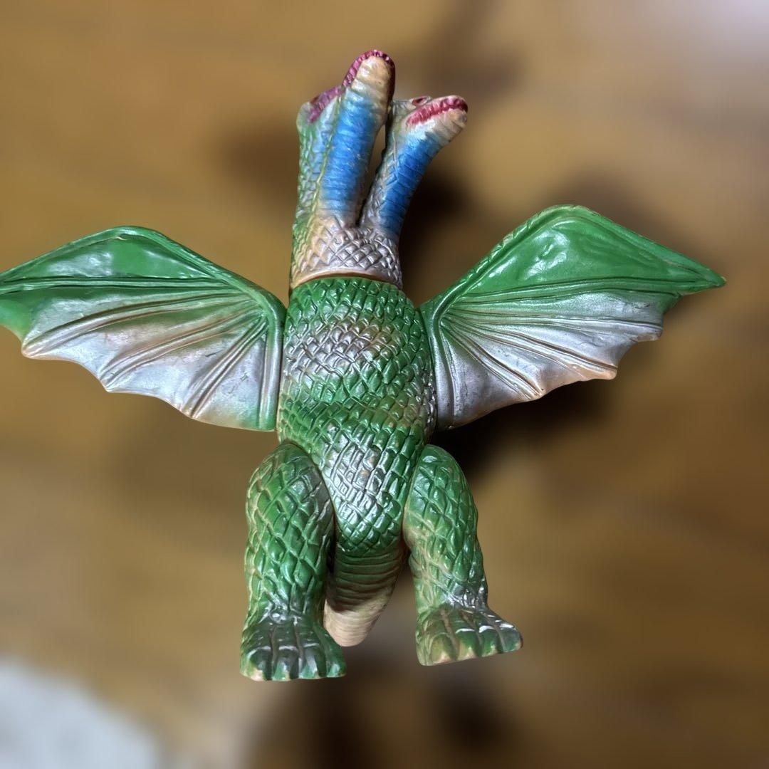 昭和レトロ 当時物 ブルマァク キングギドラ ソフビ