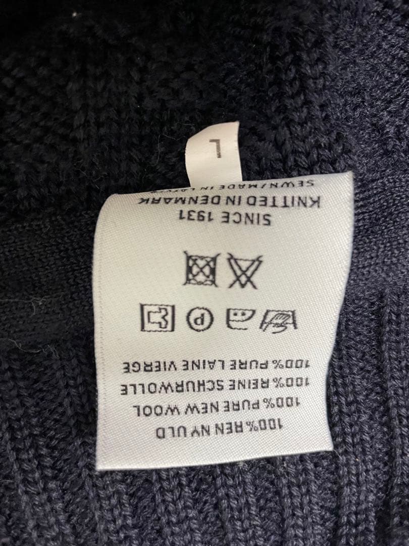 S.N.S. HERNING レブロンジェームズ着用 カーディガン L ネイビー