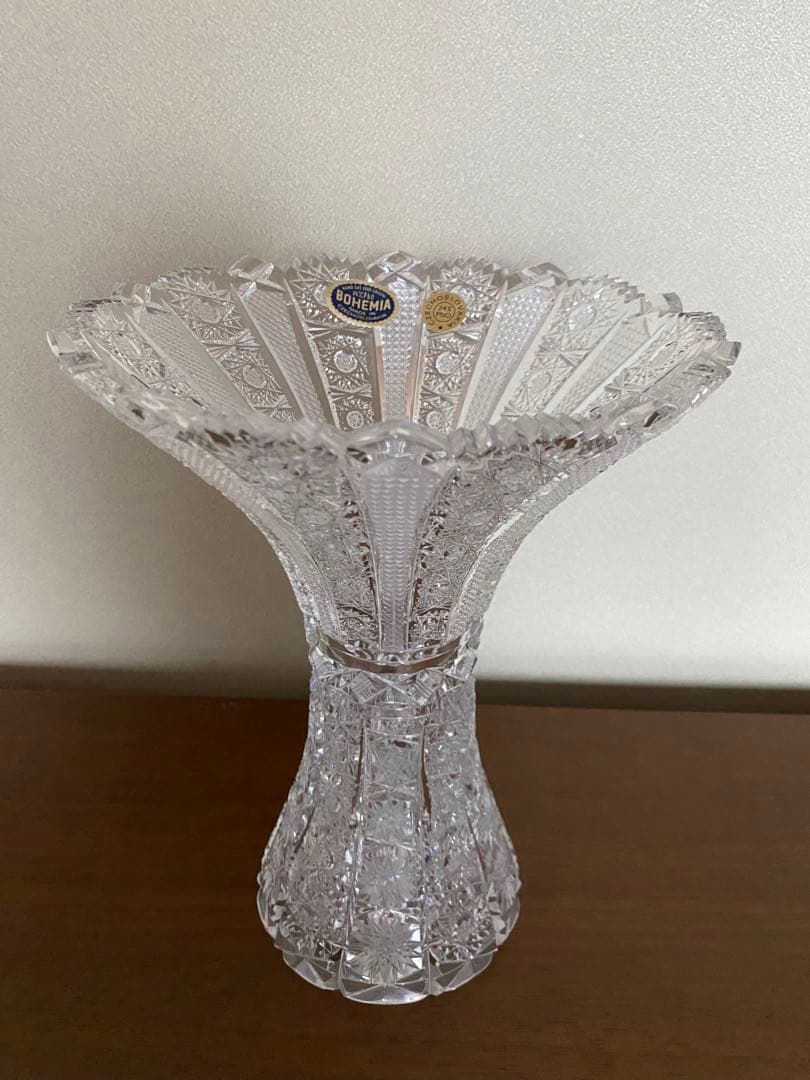 未使用⭐︎ボヘミアンガラス　花瓶