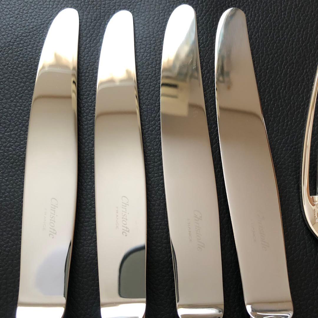 美品クリストフル　リュバン　テーブルナイフ、フォーク、スプーン計12点