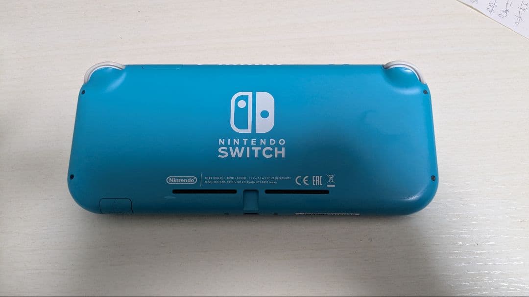 Nintendo Switch Lite ターコイズ 猫の足跡デザイン