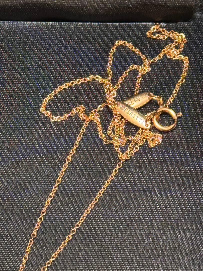 美品　ティファニー　オープンハート　ネックレス　750 ゴールド