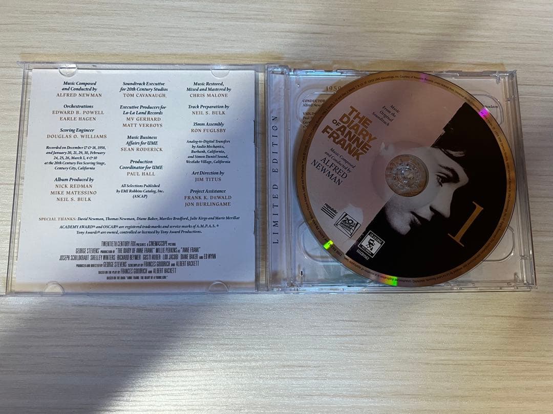 【完全盤】『アンネの日記』サウンドトラック