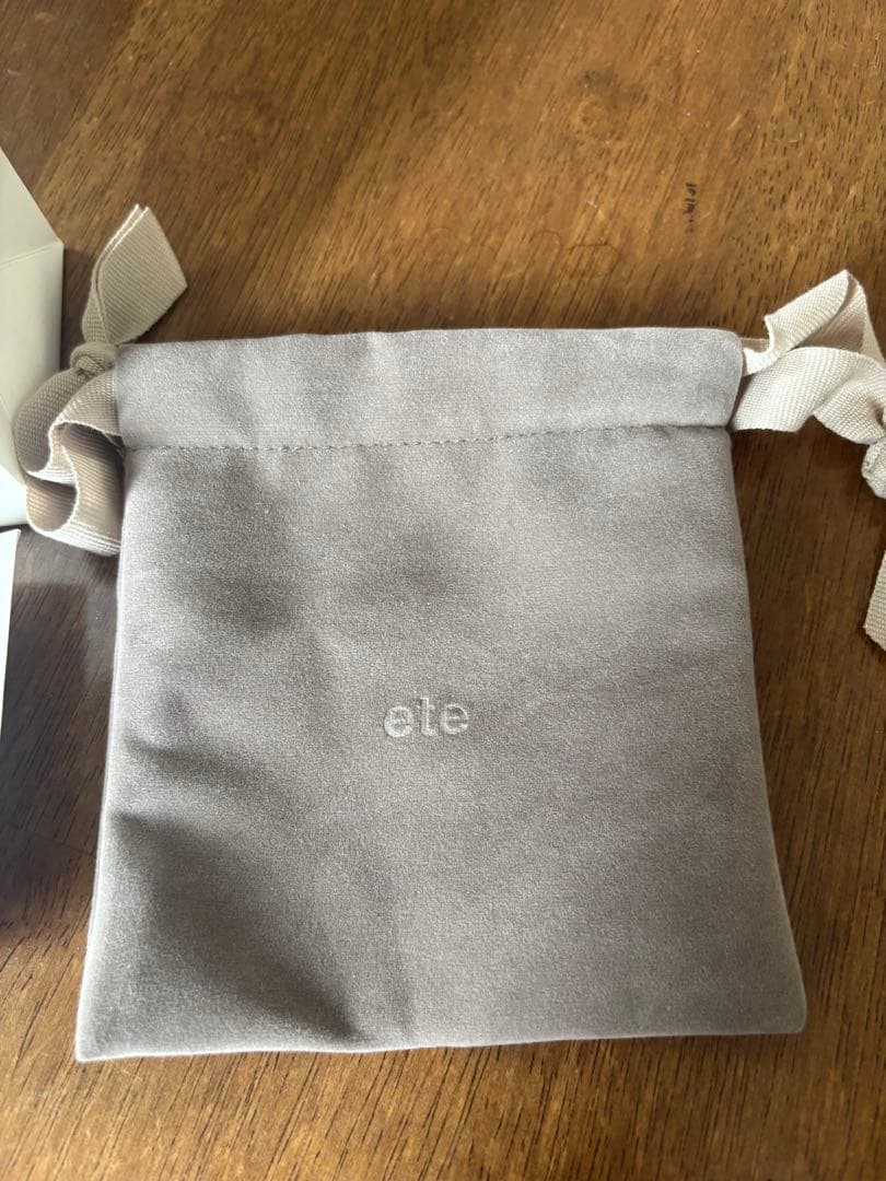 [ete]K10YG クレールカットピアス　片耳のみ