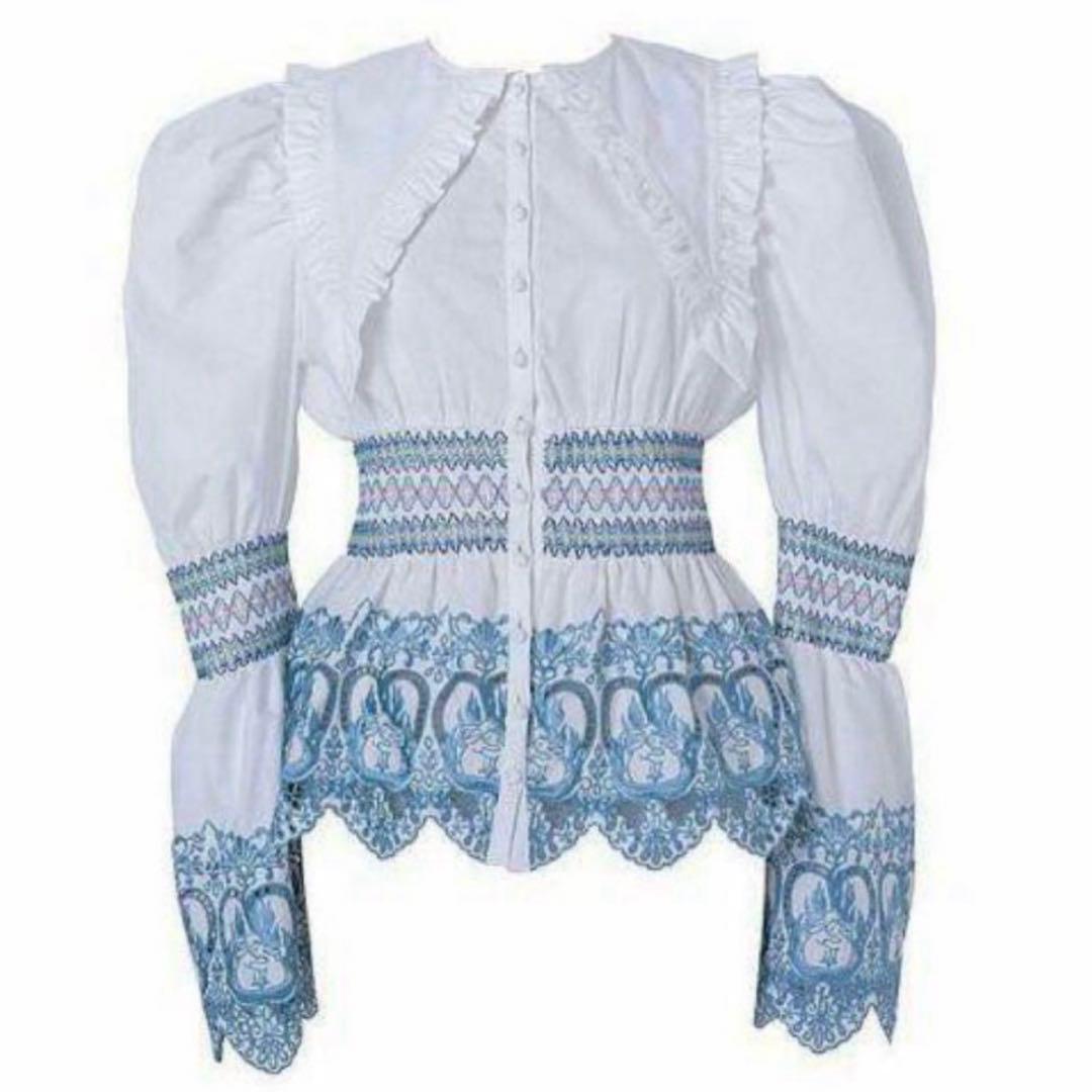 トップス rurumu: 21AW burn the rabbit lace BL