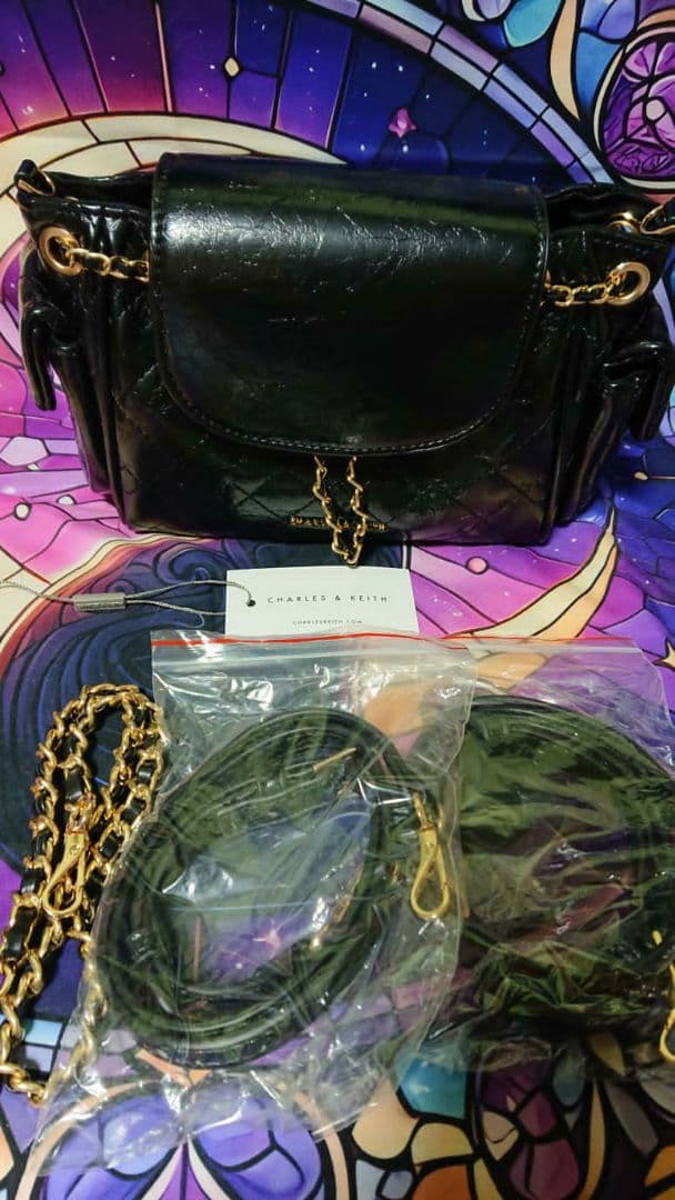 CHARLES&KEITH Duoドゥオ ツーウェイフロントフラップバックパック