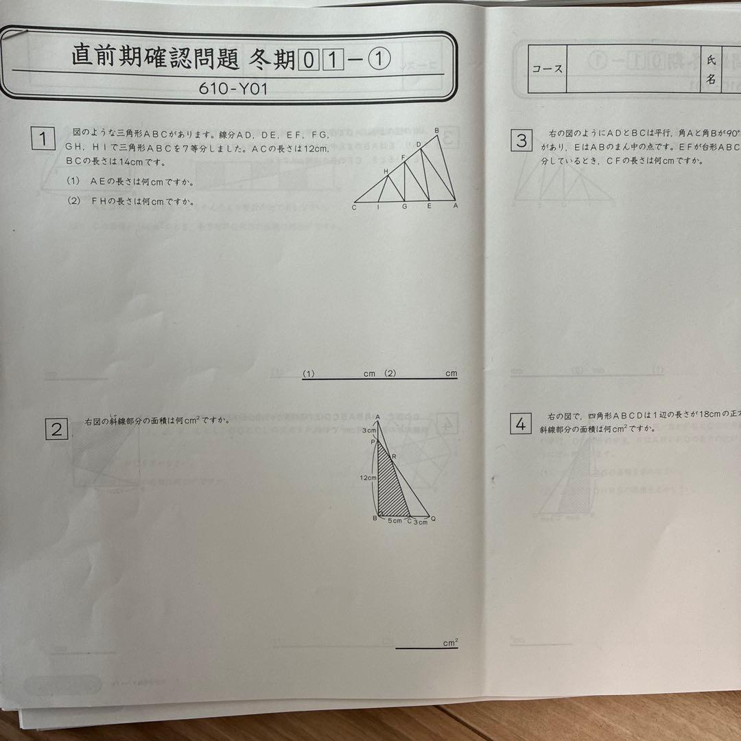 最新グノーブル最新版6年生日曜特訓テキスト