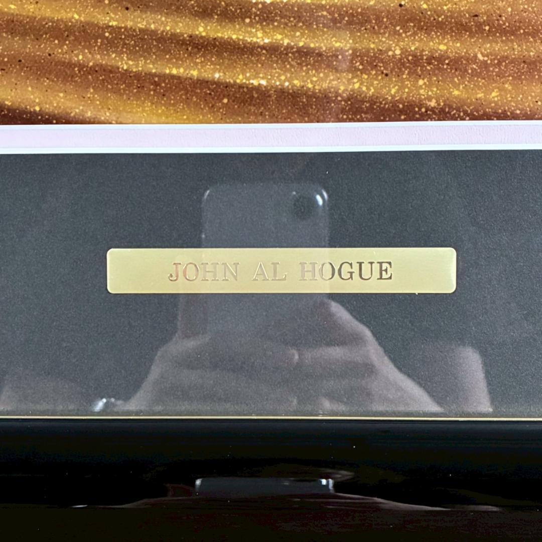 美品 ジョン・アルホーグ「サンライズイン～」ミクスドメディア ダイヤ・サイン入