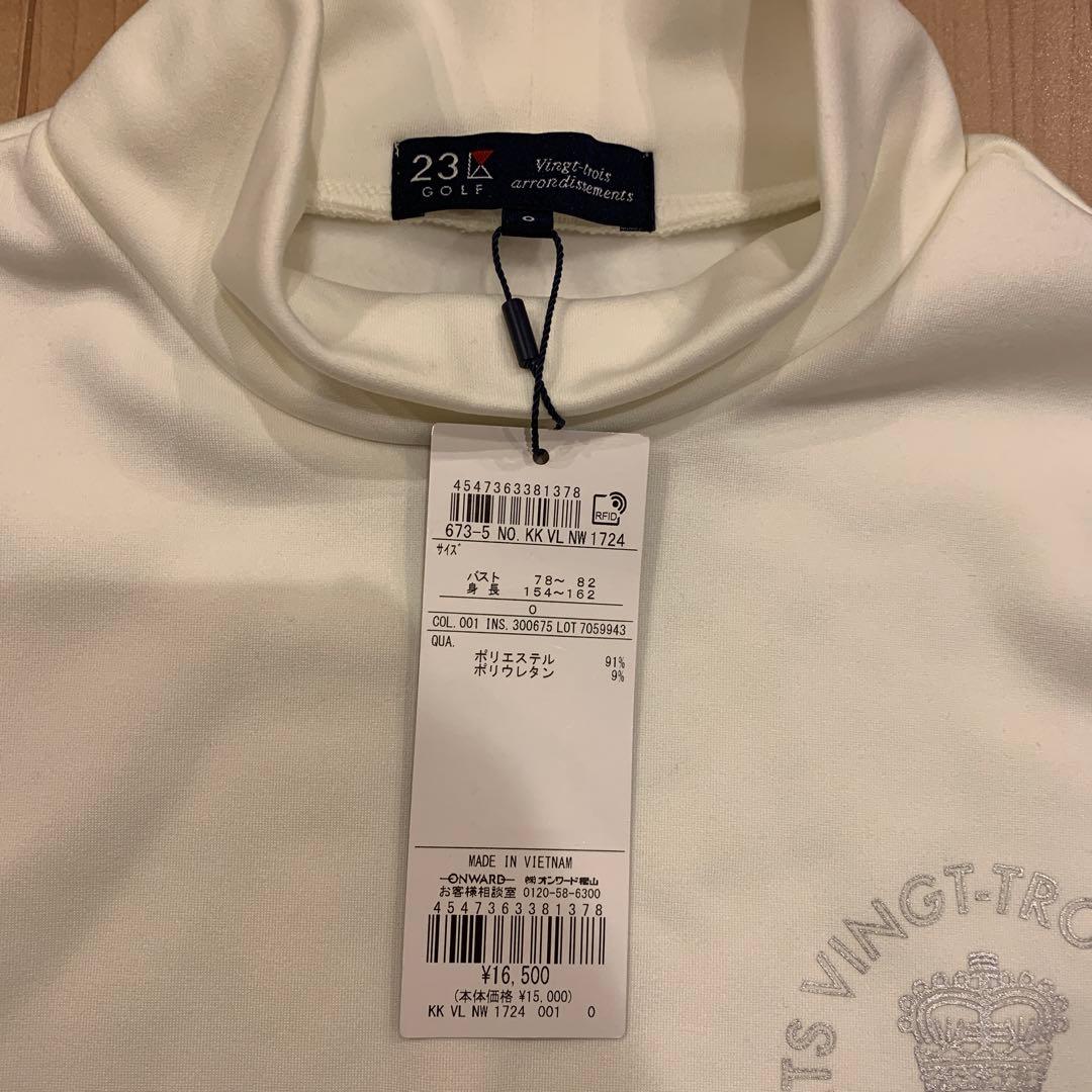 ゴルフウェアタグ付き 23K GOLD レディース セーター Ｏサイズ ホワイト
