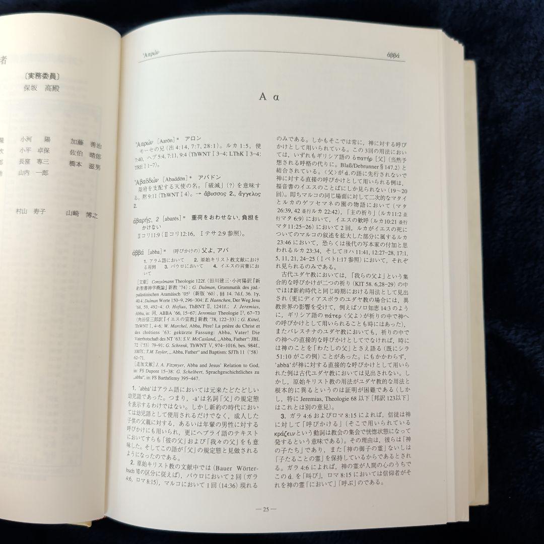 美品　ギリシア語新約聖書釈義辞典 全3巻セット　教文館