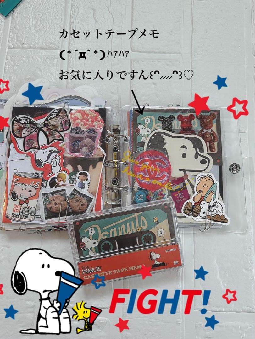 スヌーピーおすそ分けファイル♡アメキャラ増量レア限定1セット♡